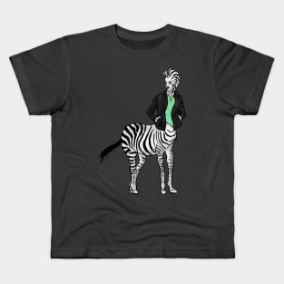 Part Woman Part Zebra Kids T-Shirt